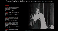 Desktop Screenshot of bernardmariekoltes.com